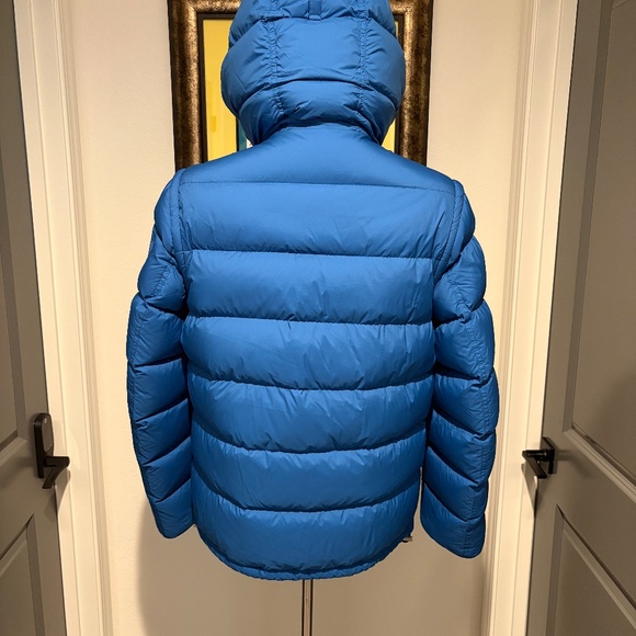 Burberry Puffer Jacket with zipper removable sleeves - Blue Size 40 - Picture 5 of 9